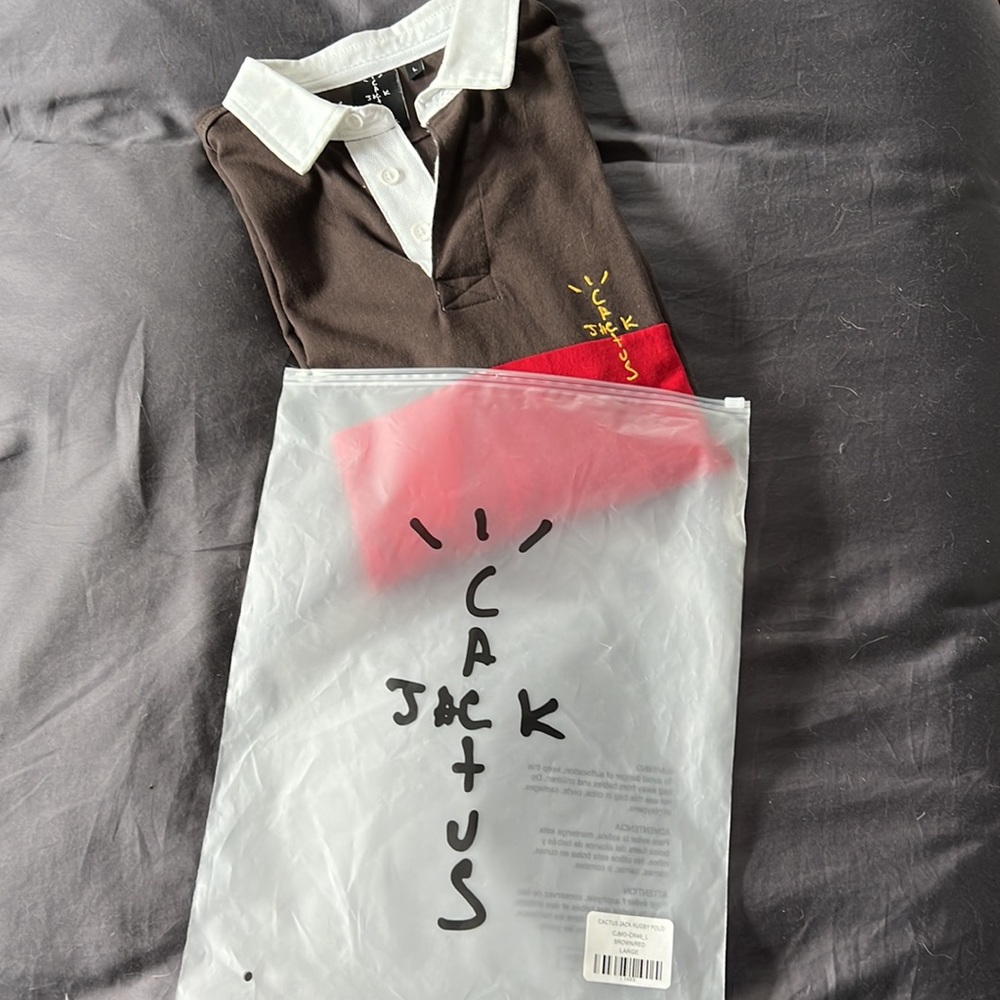 Travis Scott Cactus Jack x McDonalds rugby polo. Size Large.